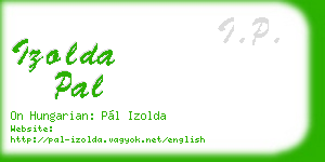 izolda pal business card